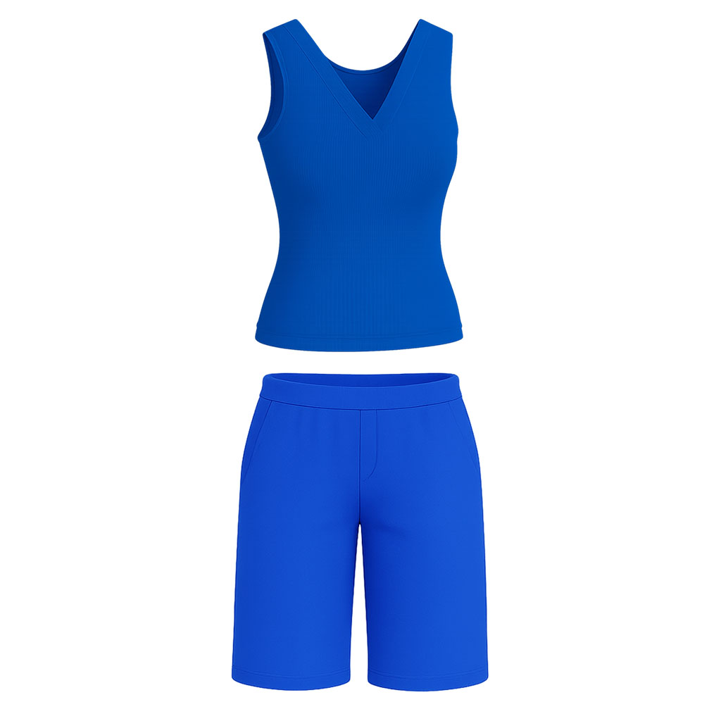 ست تاپ فانریپ و شلوارک جیبدار دلداده